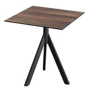 home24 Klapptisch Idomi rechteckig B Tischplatte: Holzverbundplatte, melaminbeschichtet Gestell: Edelstahl, pulverbeschichtet 70 x 70 x 73cm von home24