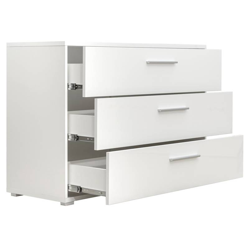 home24 Kommode 120 x 81 x 44cm Weiß von home24