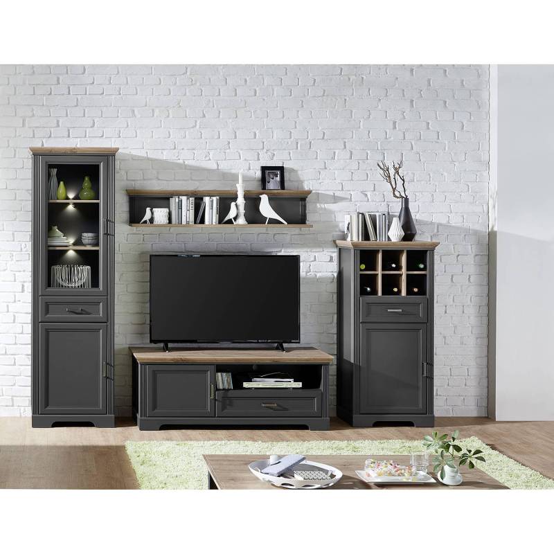home24 Kommode 66 x 136 x 42cm Grau/Graphit von home24