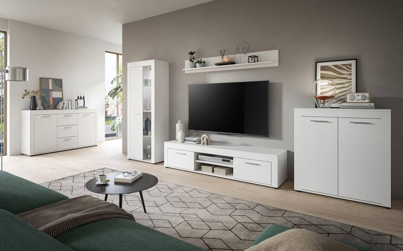 home24 Kommode 80 x 88 x 35cm Weiß/Weiß von home24