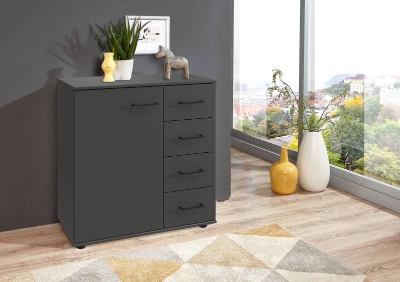 home24 Kommode 81cm Grau/Graphit home24 Kommode 81cm Grau/Graphit von home24