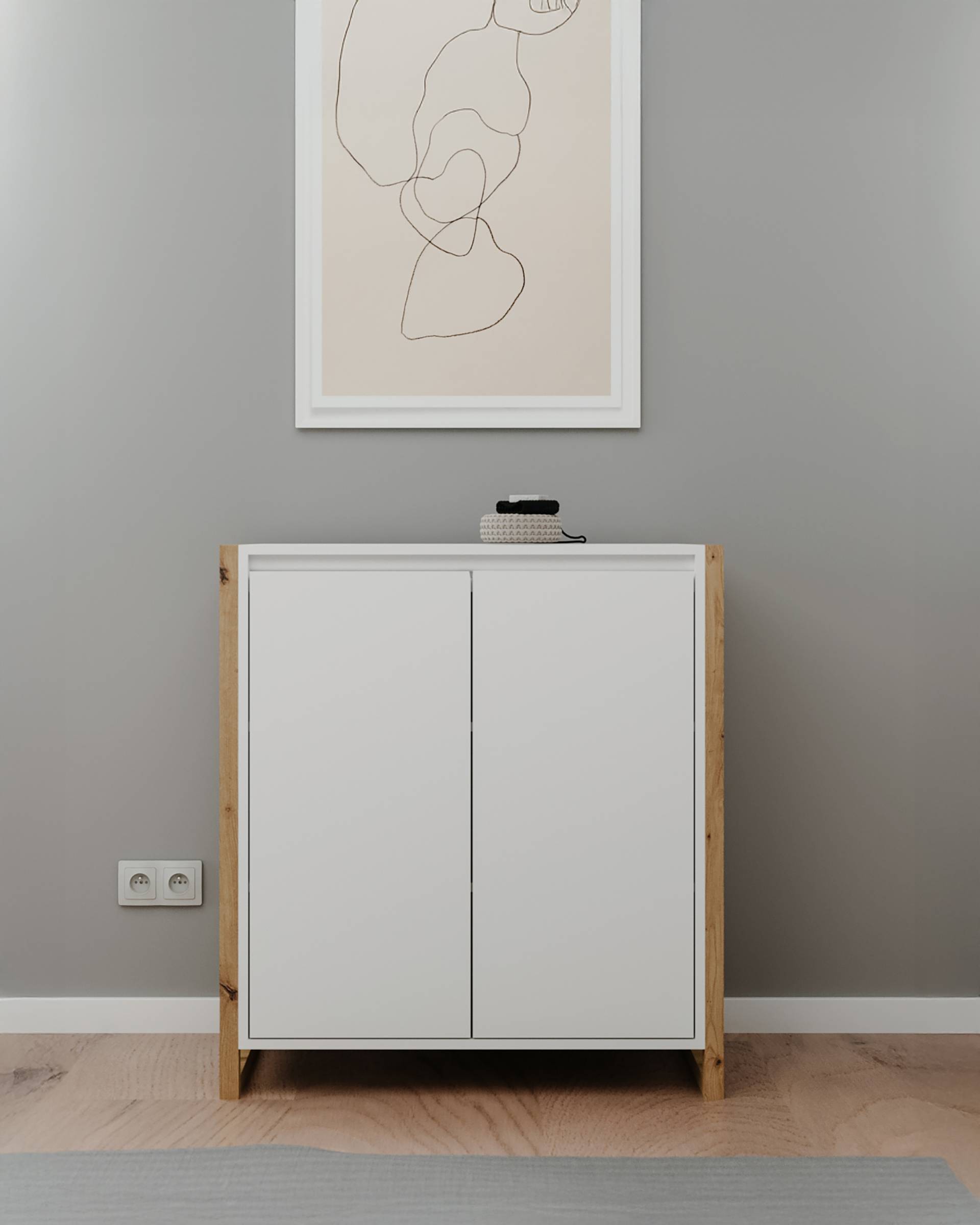 home24 Kommode Denville 80 cm 80 x 88 x 40cm Weiß/Weiß home24 Kommode Denville 80 cm 80 x 88 x 40cm Weiß/Weiß von home24