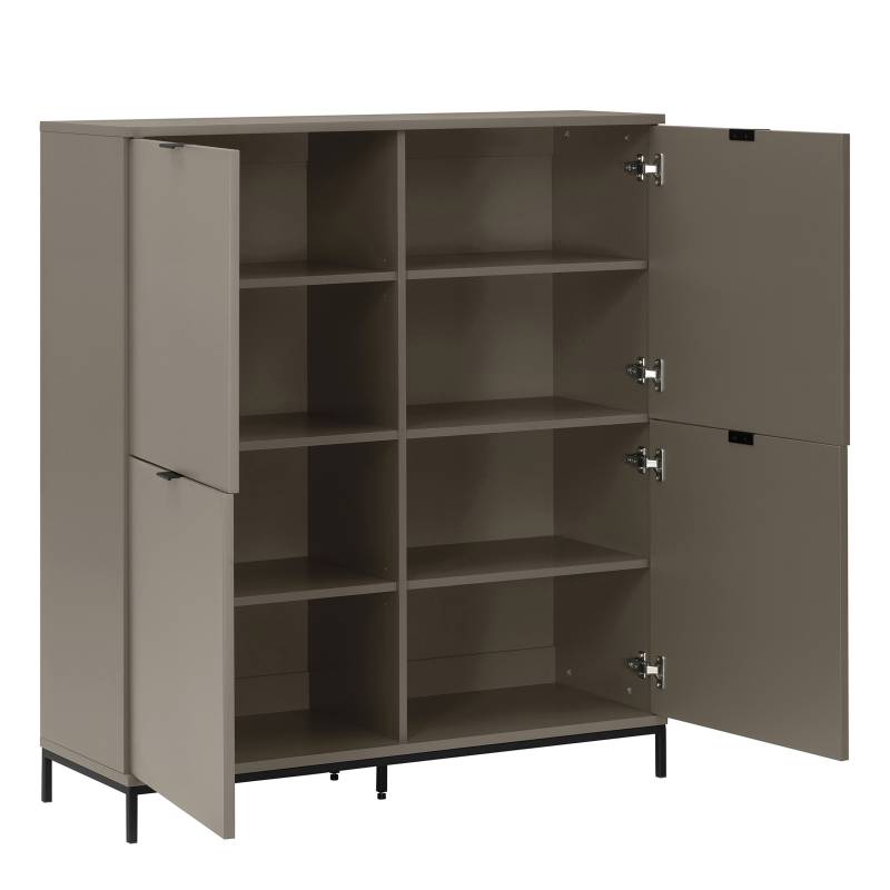 home24 Highboard HARMA 110 x 124 x 40cm Braun von home24