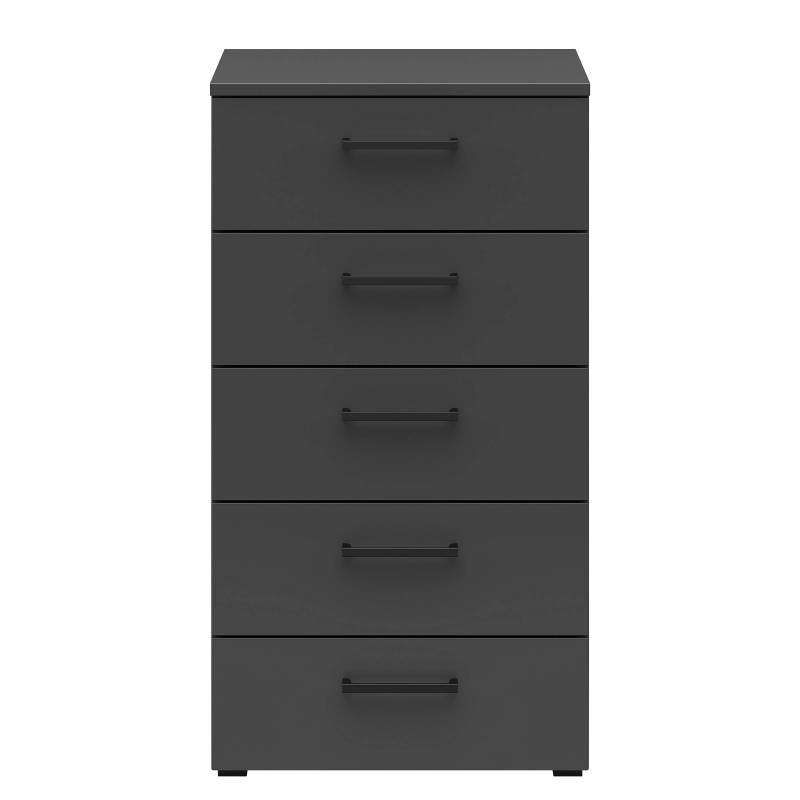 home24 Kommode Hick 45 cm mit Schubladen 83cm Braun/Graphit von home24