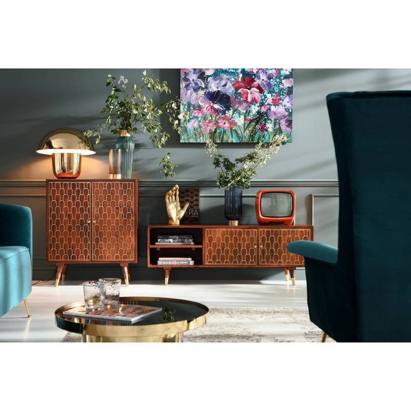 home24 Kommode Muskat II 75 x 90 x 40cm Braun von home24