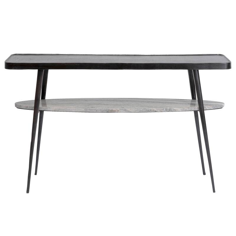 home24 Konsolentisch 135 x 81 x 35cm Schwarz von home24