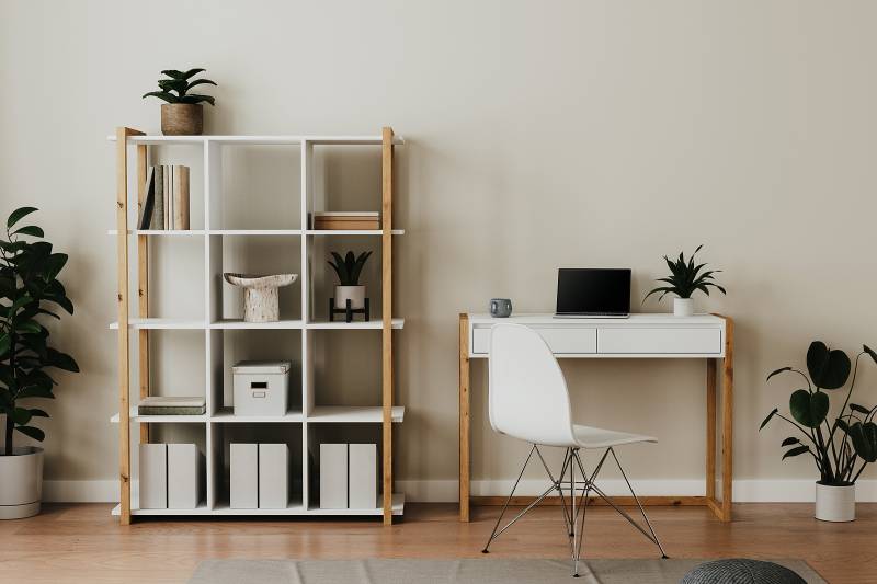 home24 Konsolentisch Denville 100 x 75 x 35cm Weiß/Weiß von home24