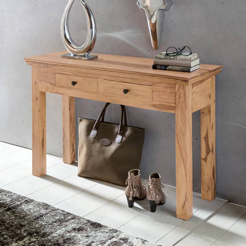 home24 Konsolentisch Verniolle I 110 x 76 x 40cm Braun von home24