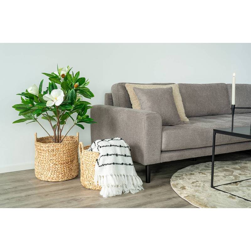 home24 Korb Possa Rund 2er-Set 35 x 37 x 35cm Braun von home24