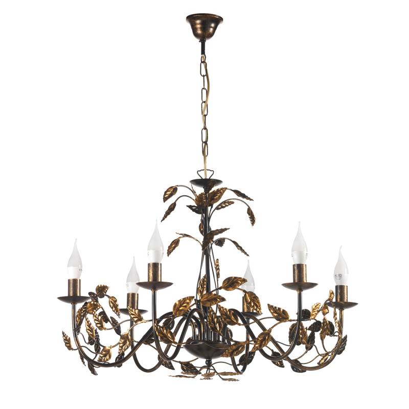 home24 Kronleuchter Collana 70 x 110 x 70cm Bronze von home24