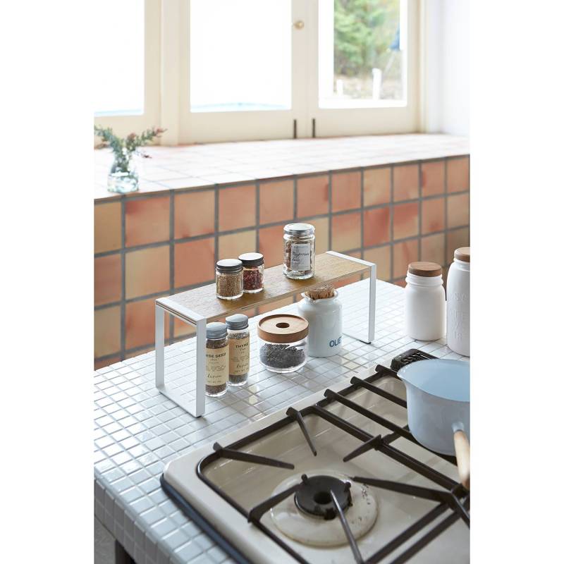home24 Küchenregal I 40 x 16 x 12cm Weiß von home24