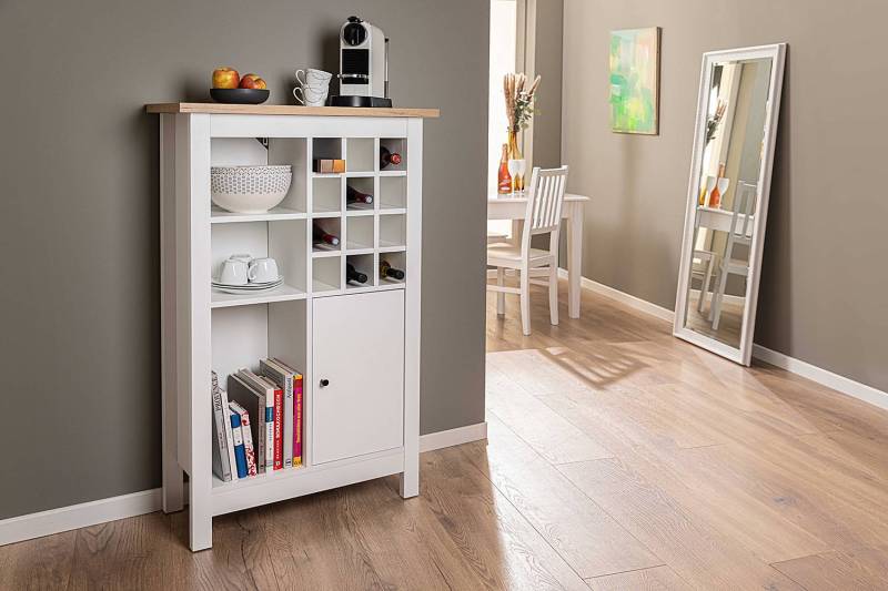 home24 Küchenregal Piazza 77 x 33 x 124cm Weiß von home24