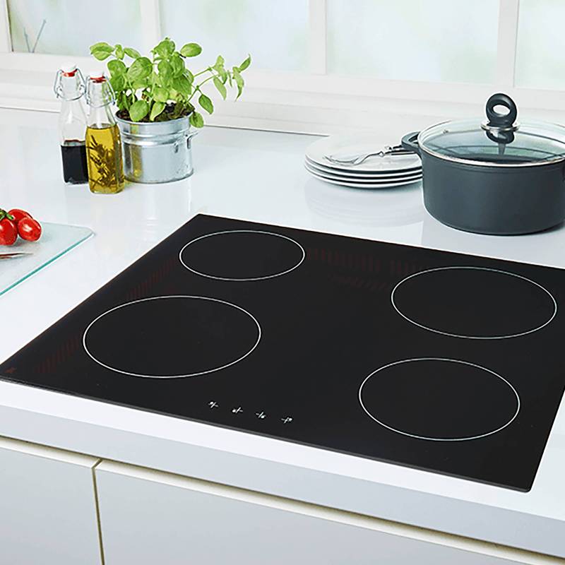 home24 Küchenzeile Anthrazit B 270cm Rot/Anthrazit/Rostrot mit Elektrogeräten von home24