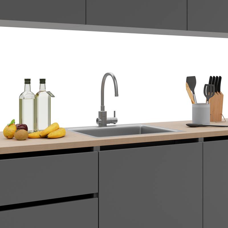 home24 Küchenzeile Karpaty 202 x 72 x 60cm Grau/Anthrazit von home24