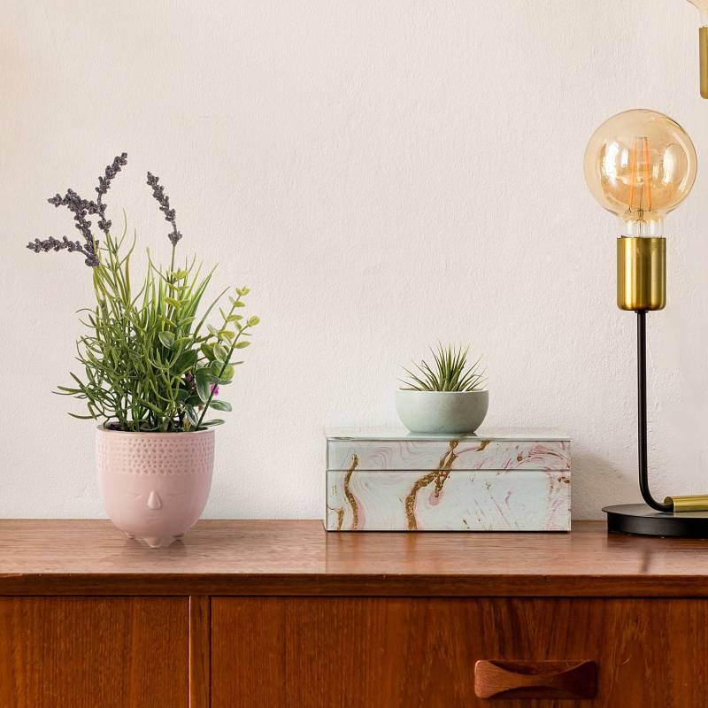 home24 Kunstpflanze im Topf Lavend 10 x 32 x 10cm von home24