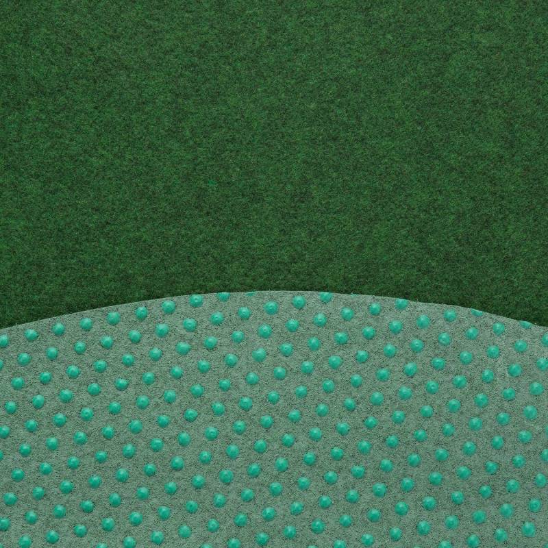 home24 Kunstrasen Field Grün/Grün Filz Ø 130cm von home24