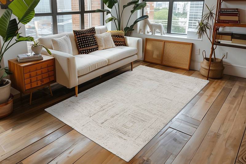 home24 Kurzflorteppich My Parma Typ C Beige 60 x 110cm Flachgewebe von home24