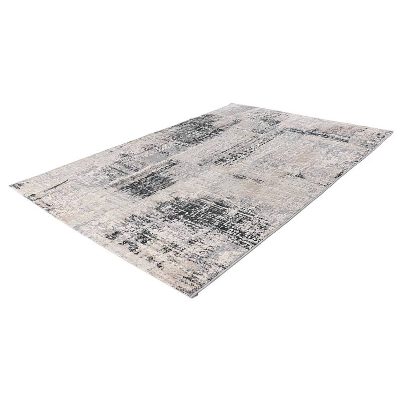 home24 Kurzflorteppich My Salsa Typ A Grau/Grau 60 x 1 x 110cm Flachgewebe von home24