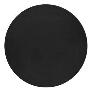 home24 Kurzflorteppich Pouffy rund Schwarz/Schwarz Ø 120cm Polyester von home24
