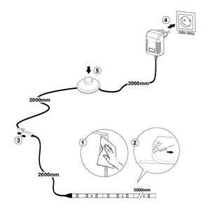home24 LED-Band 50 x 1 x 1cm Kunststoff von home24