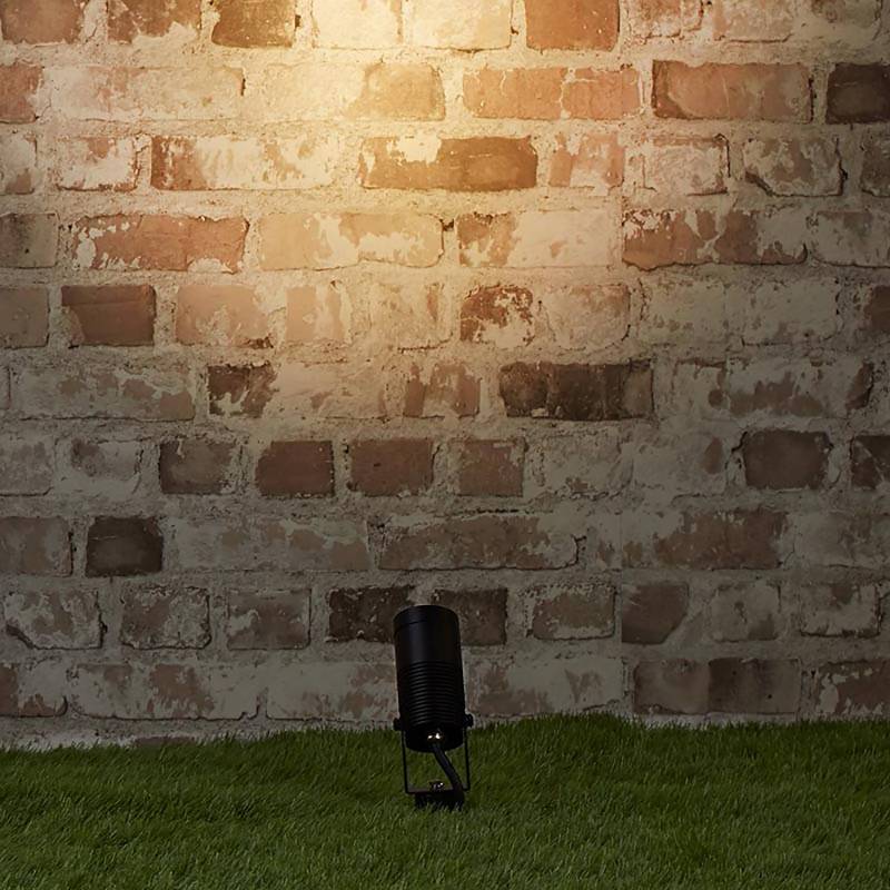 home24 LED-Erdspieß Spike Spot 5 x 29 x 5cm Schwarz von home24