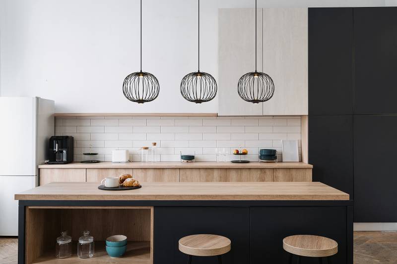 home24 LED-Pendelleuchte Galway Typ A 30 x 150 x 126cm Schwarz/Schwarz Material: Metall Oberfläche Metall: Lackiert Nicht austauschbare LEDs von home24