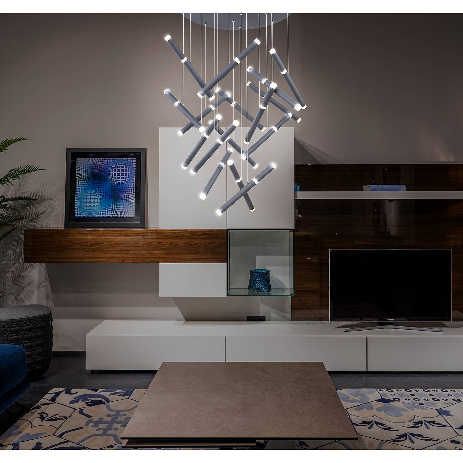 home24 LED-Pendelleuchte IV Ø 85cm Grau Kunststoffart: Acrylglas Material: Metall, Kunststoff Metallart: Eisen Oberfläche Metall: Lackiert LED home24 LED-Pendelleuchte IV Ø 85cm Grau Kunststoffart: Acrylglas Material: Metall, Kunststoff Metallart: Eisen Oberfläche Metall: Lackiert LED von home24