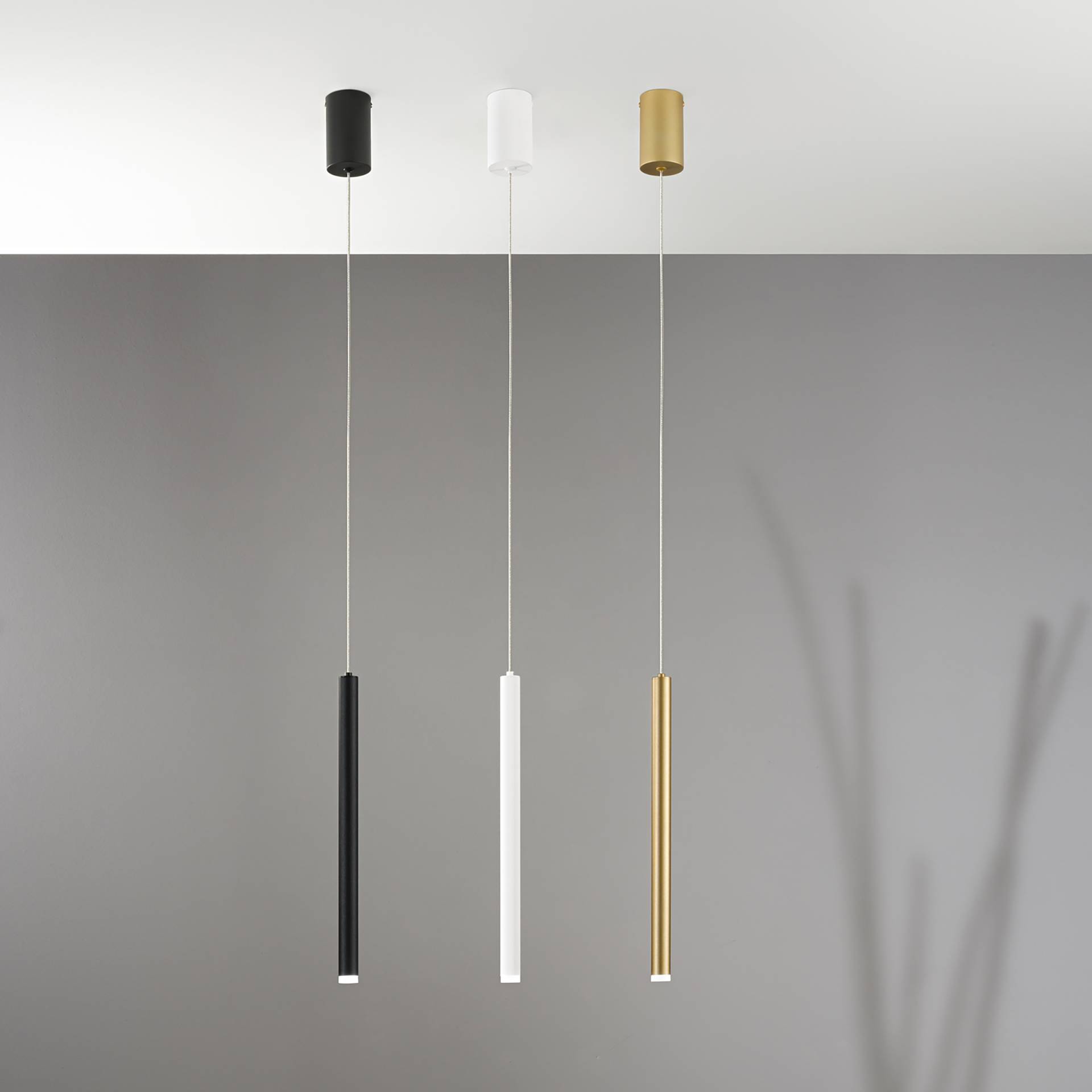 home24 LED-Pendelleuchte Pype Typ A 2 x 41 x 41cm Gold/Gold Material: Metall Metallart: Aluminium Oberfläche Metall: Vergoldet LED LED-Platine von home24