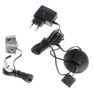 home24 LED-Punkt Porog Typ A 5 x 11 x 27cm Grau 3er Set Kunststoff von home24