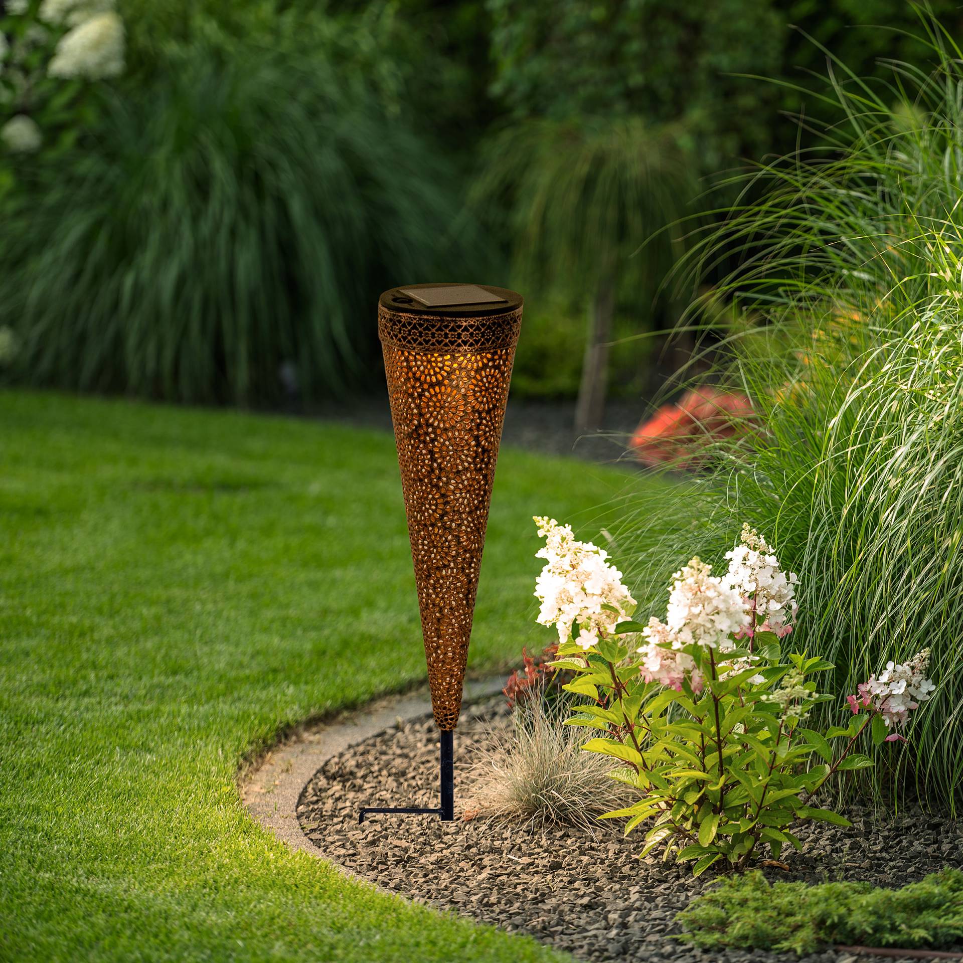 home24 LED-Solarleuchte Paula 2er-Set 9 x 40 x 9cm Braun home24 LED-Solarleuchte Paula 2er-Set 9 x 40 x 9cm Braun von home24