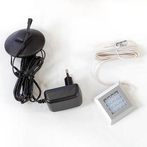 home24 LED-Spot Porog 1 x 1 x 1cm Silber 1er Set Aluminium von home24