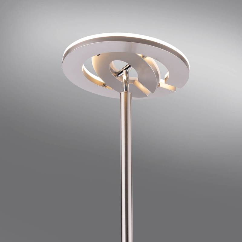 home24 LED-Stehleuchte Rocco 60 x 195 x 57cm Silber Material: Metall Metallart: Eisen Oberfläche Metall: Eloxiert LED LED-Platine von home24