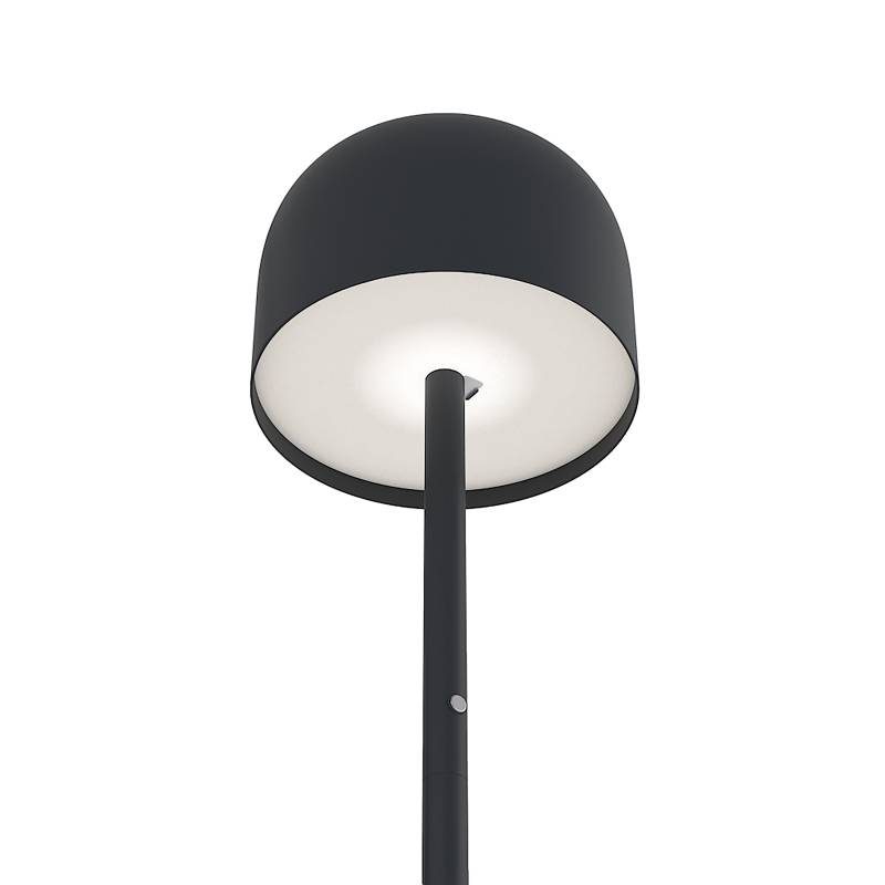 home24 Akku-Stehleuchte VOLIS 13 x 140 x 13cm Schwarz Eisen, pulverbeschichtet LED LED-Platine von home24