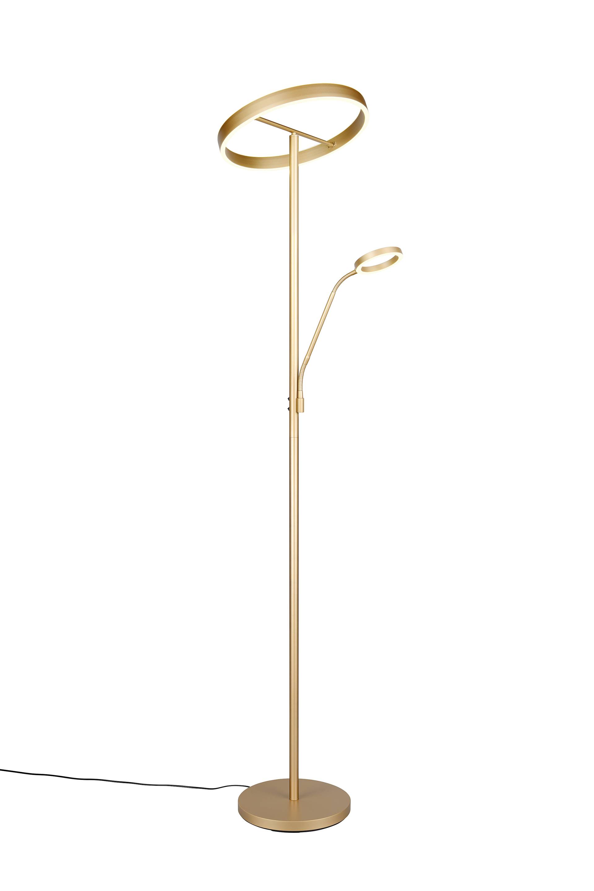home24 LED-Stehleuchte Willis Ø 40cm Gold Material: Metall Metallart: Eisen Oberfläche Metall: Lackiert LED LED-Platine von home24