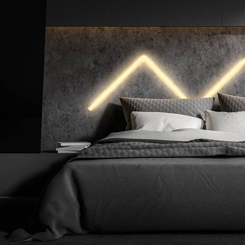 home24 LED-Wandleuchte Fantio 3 x 3 x 36cm Weiß Polypropylen LED LED-Platine von home24