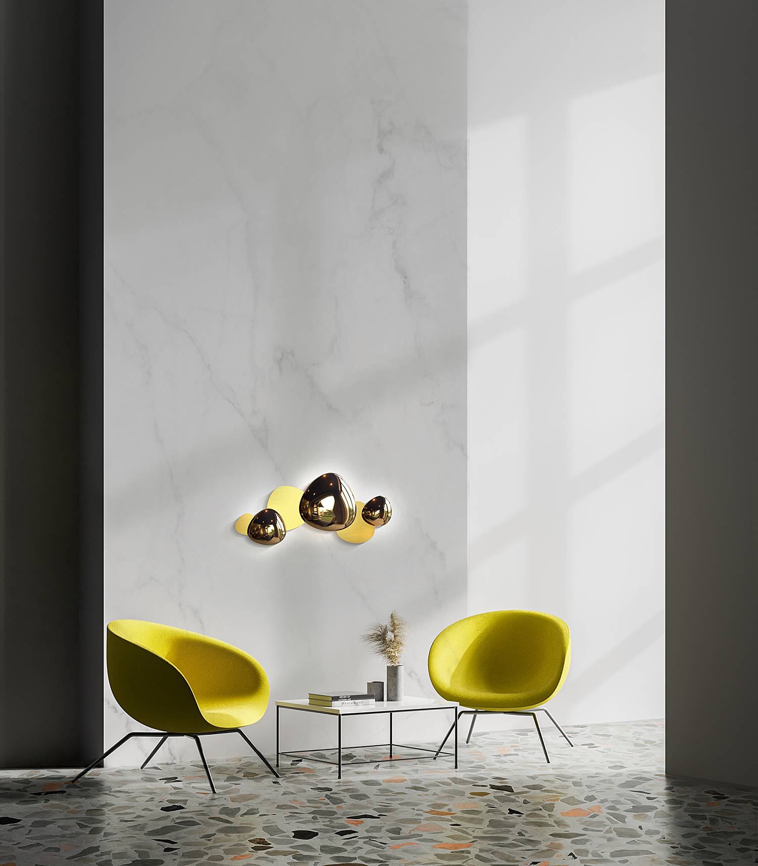 home24 LED-Wandleuchte Jack-Stone 36 x 27 x 7cm Gold Edelstahl LED LED-Platine von home24