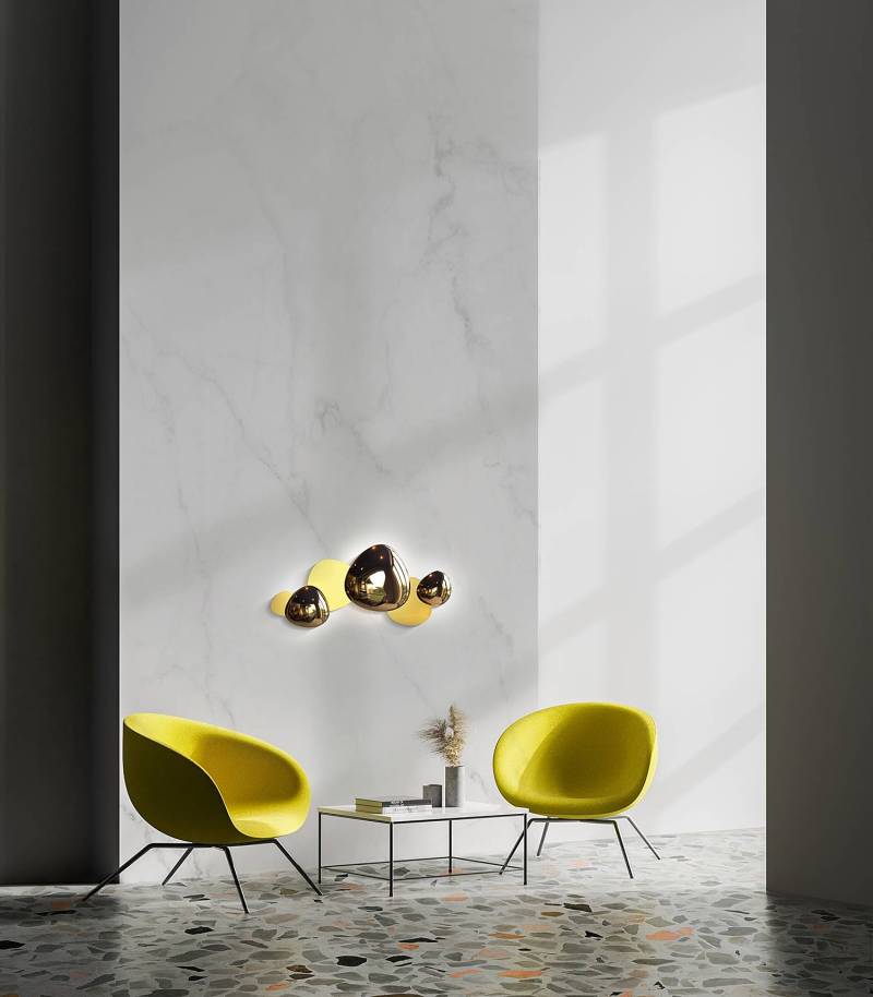 home24 LED-Wandleuchte Jack-Stone 36 x 27 x 7cm Gold Edelstahl LED LED-Platine von home24