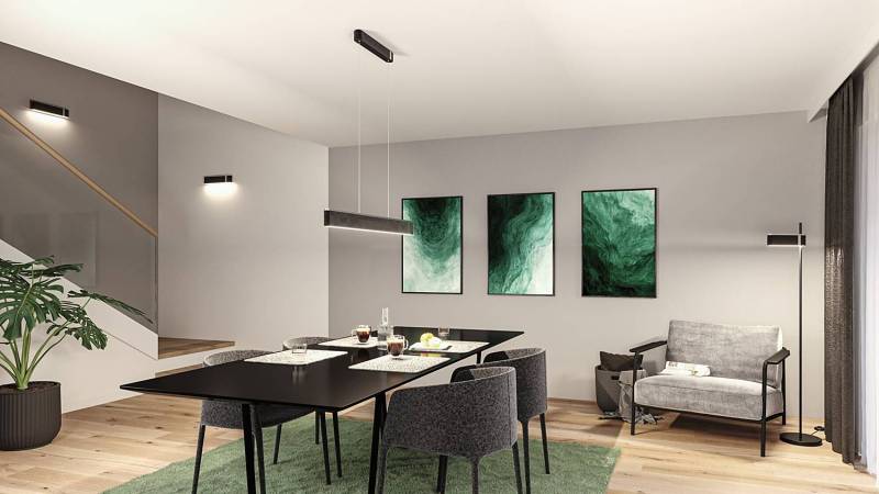 home24 LED-Wandleuchte Jagun 38 x 9 x 6cm Grau Filz LED-Platine von home24