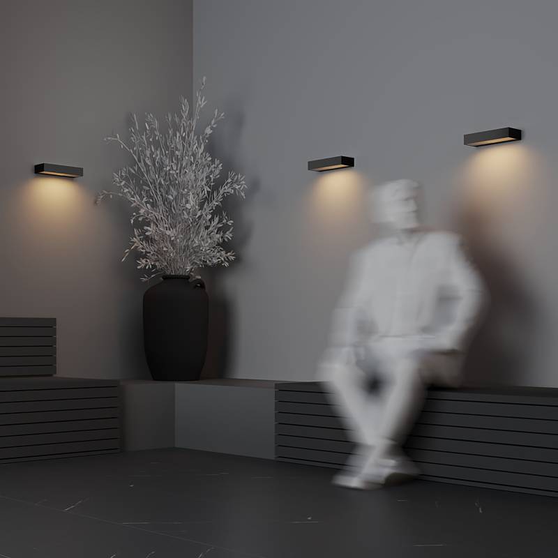 home24 LED-Wandleuchte Lot Typ A 12 x 6 x 30cm Grau von home24