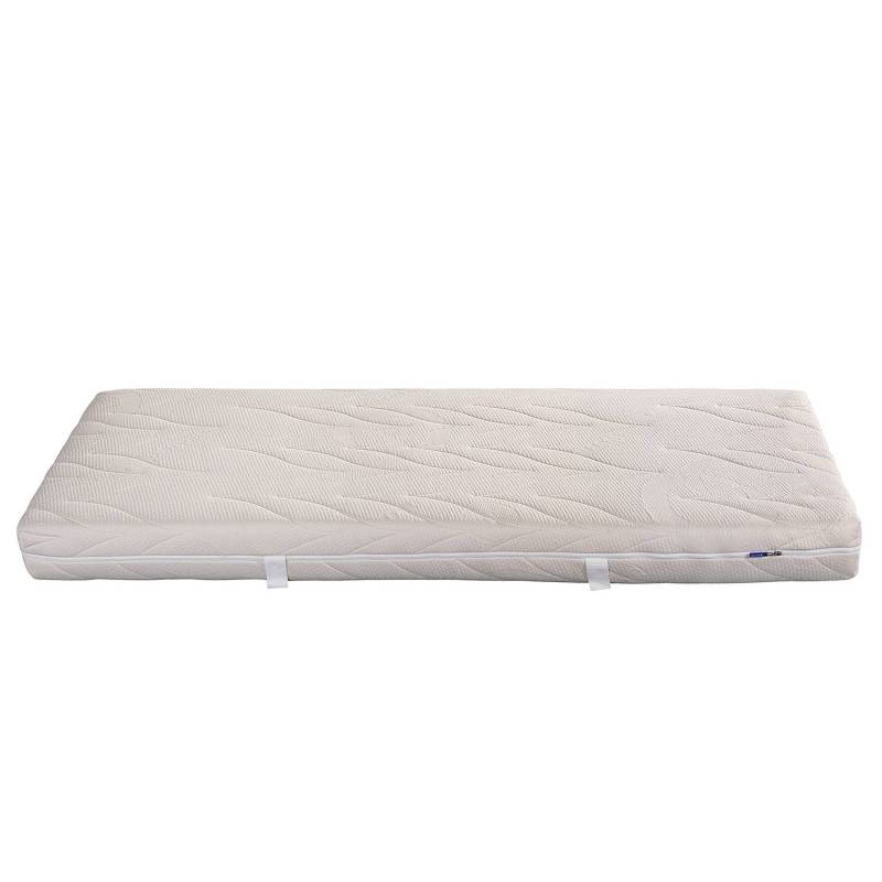 home24 Latexmatratze Pure Green 200 x 200cm H3 Baumwollstoff Weiß von home24