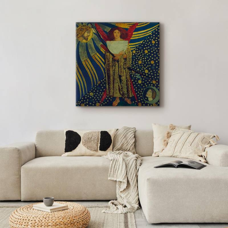 home24 Leinwandbild Dantis Amor Filz Multicolor/Multicolor 40 x 40cm von home24