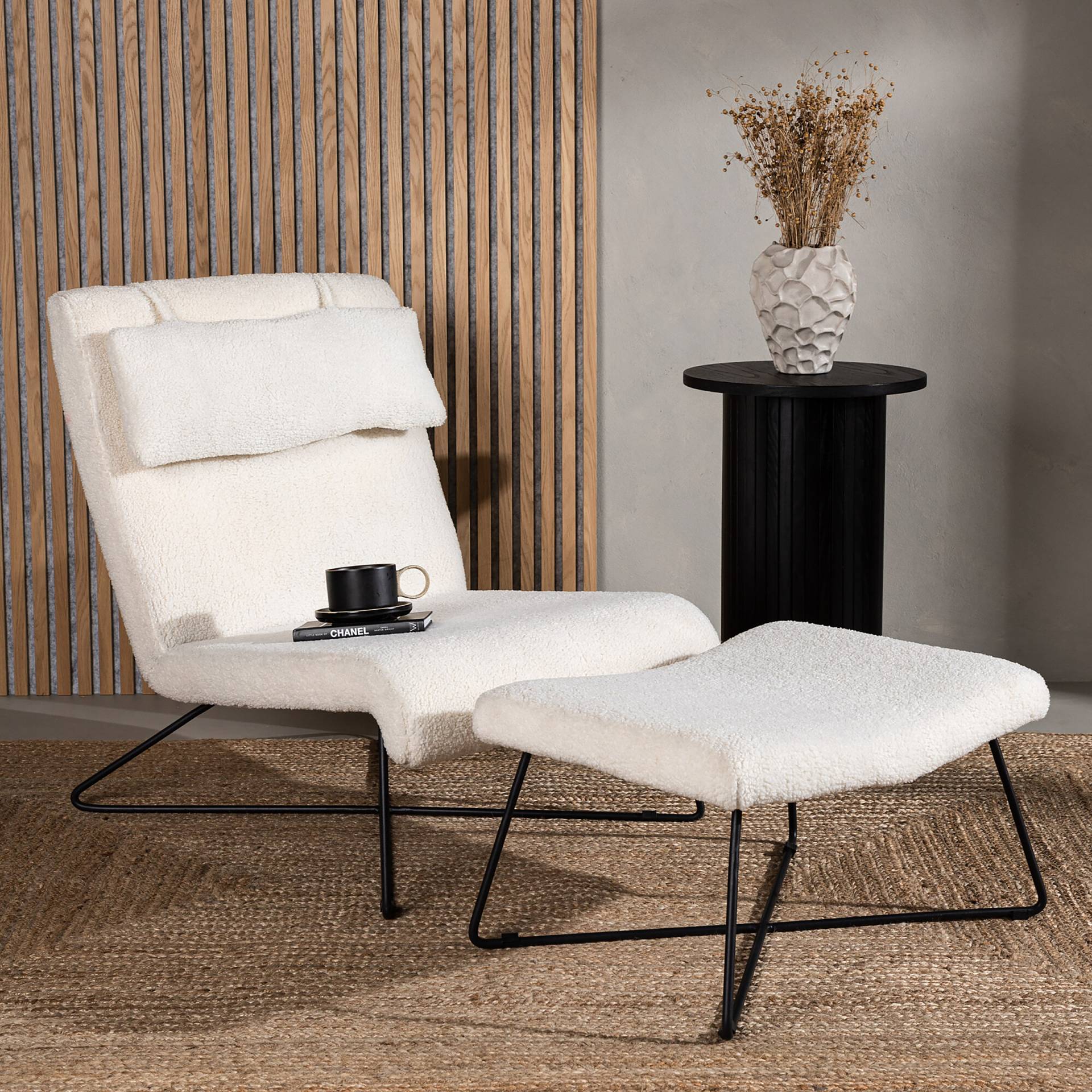 home24 Loungesessel Laconia Weiß Teddystoff 65 x 88 x 88cm home24 Loungesessel Laconia Weiß Teddystoff 65 x 88 x 88cm von home24