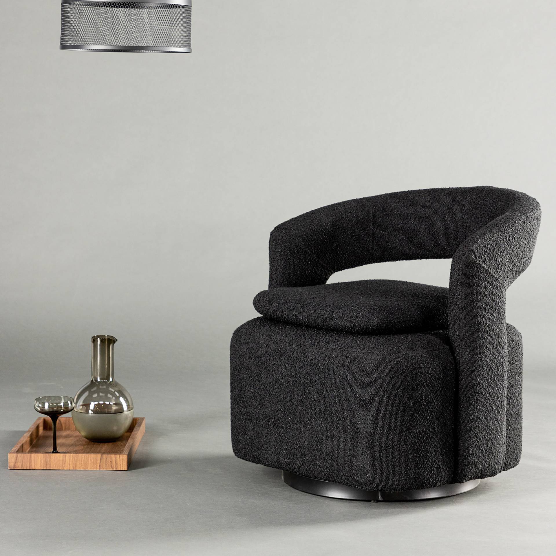 home24 Loungesessel Laurel Schwarz/Schwarz Bouclé 69 x 75 x 72cm home24 Loungesessel Laurel Schwarz/Schwarz Bouclé 69 x 75 x 72cm von home24