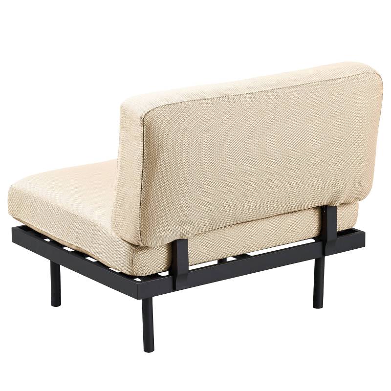 home24 Outdoor-Sessel Modica Typ A 87 x 83 x 84cm Beige/Beige von home24