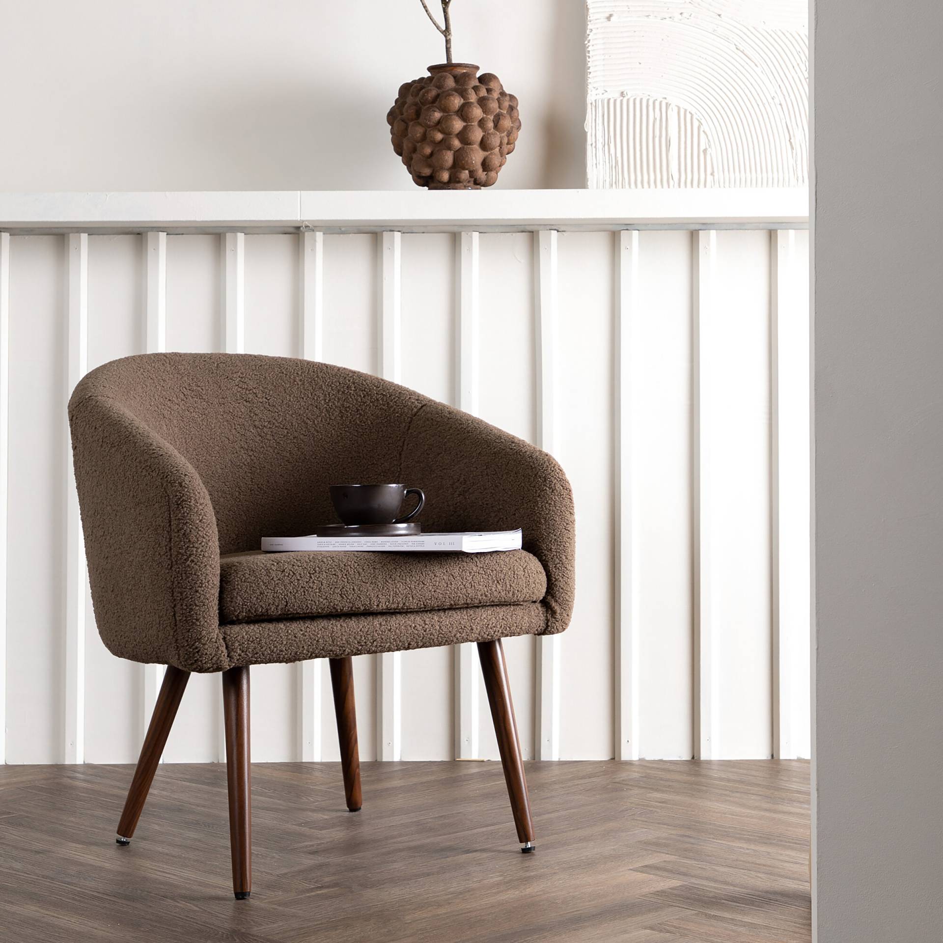 home24 Loungesessel Wanda Braun Teddystoff 68 x 75 x 63cm home24 Loungesessel Wanda Braun Teddystoff 68 x 75 x 63cm von home24