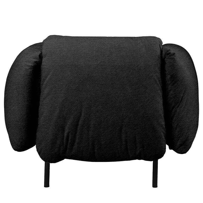 home24 Outdoor-Sessel Zuzu 104 x 70 x 98cm Schwarz/Schwarz von home24