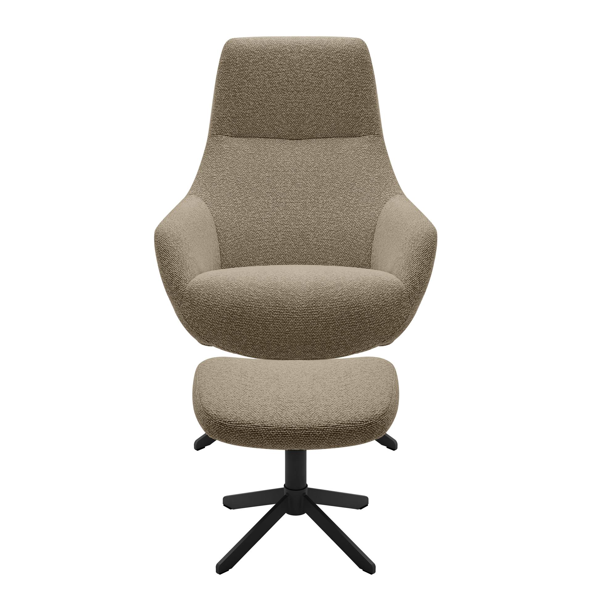 home24 Loungesessel GUS mit Hocker Schwarz Strukturstoff Libia Schwarz 76 x 100 x 81cm home24 Loungesessel GUS mit Hocker Schwarz Strukturstoff Libia Schwarz 76 x 100 x 81cm von home24