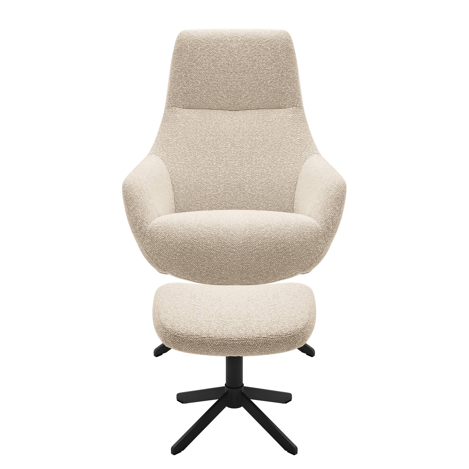 home24 Loungesessel GUS mit Hocker Schwarz Strukturstoff Libia Schwarz 76 x 100 x 81cm home24 Loungesessel GUS mit Hocker Schwarz Strukturstoff Libia Schwarz 76 x 100 x 81cm von home24
