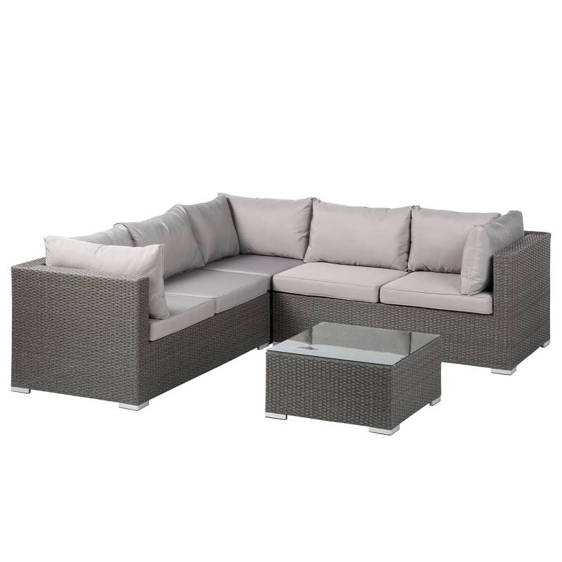 home24 Loungeset I 4-teilig 233 x 69 x 233cm Grau von home24
