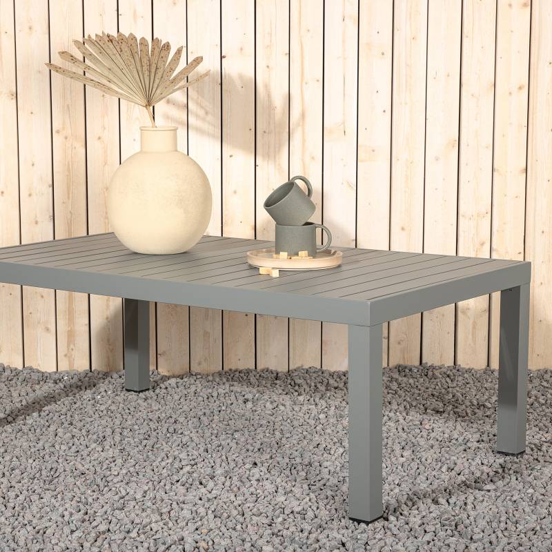 home24 Loungetisch Copacabana Material: Metall Metallart: Aluminium Oberfläche Metall: Pulverbeschichtet 70 x 45 x 120cm Grün/Khaki home24 Loungetisch Copacabana Material: Metall Metallart: Aluminium Oberfläche Metall: Pulverbeschichtet 70 x 45 x 120cm Grün/Khaki von home24